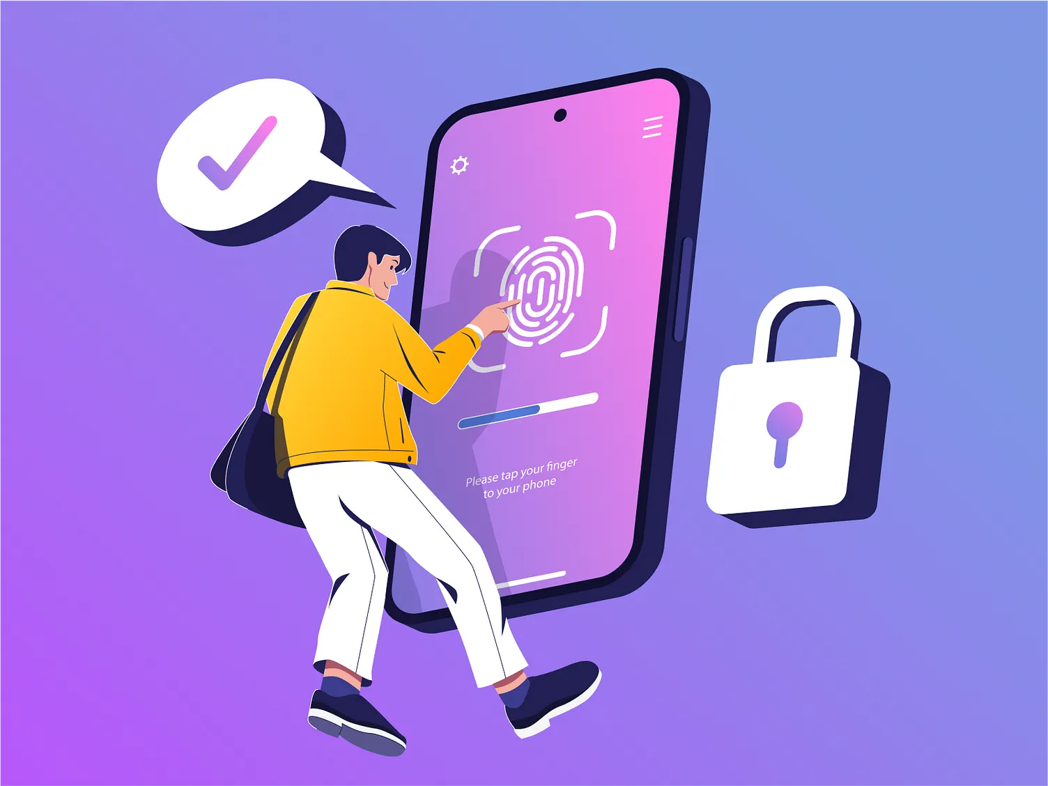 Ilustrasi login Kedai Atuk